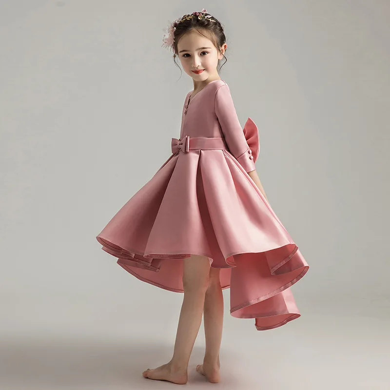 Платье для выпускного бала девочек с цветочным узором подружки невесты