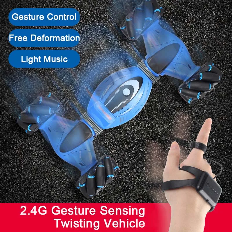 

Gesture Control Double-Sided Stunt Car Gesture Sensing Twisting RC Deformation Car Vehicle Drift Toy Gifts