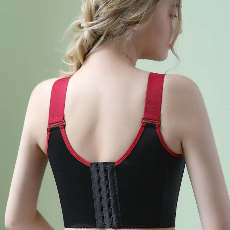 Plus Size Bras for Women Sexy Lingerie Push Up Underwear Lace Long Line Brassiere C D E Cup