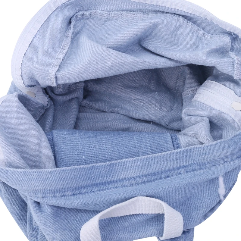 

THINKTHENDO New Men Women Vintage Denim Backpack Rucksack Casual School Satchel Travel Book Bag Shoulder Bags 2018