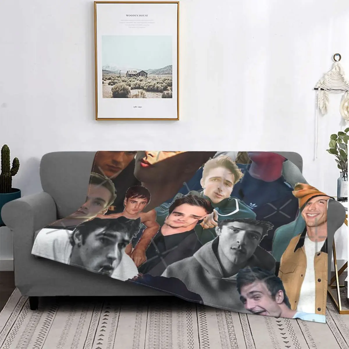 

Alfombra a cuadros para cama, Elordi con diseño colcha de David, mullida, a cuadros, colcha de verano, 220x240