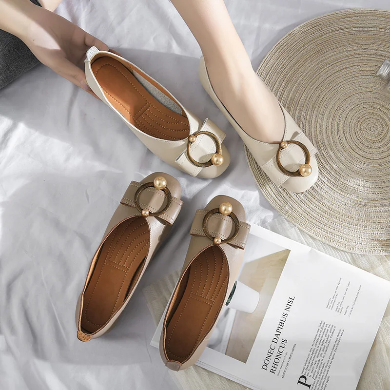 Весенняя обувь 2020 года Женская на плоской подошве Модные дизайнерские