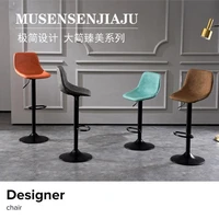 bar chair up and down rotation modern simple back bar stool light luxury home fashion bar chair designer high foot bar chair