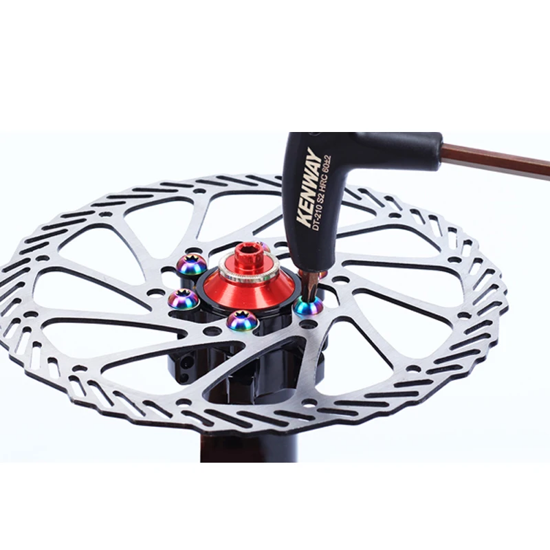 Комплект сверхлегких титановых тормозных винтов T25 Torx для велосипеда 12 шт. m5x10 мм |