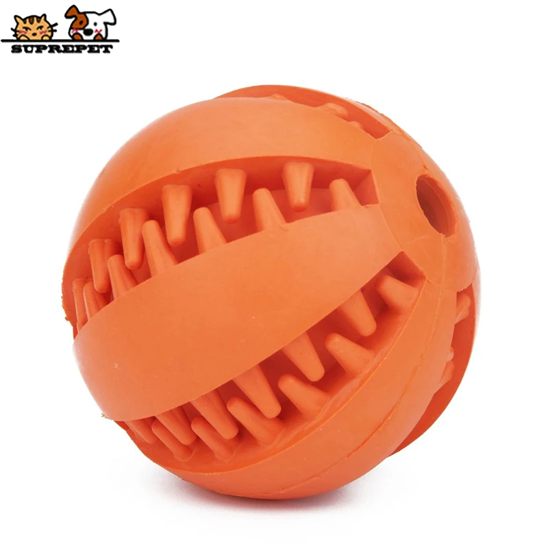 SUPREPET Pet Slow Feeder Dog Toy Cute Funny Rubber Ball for Puppy Interactive Chew Tooth Clean Products | Дом и сад