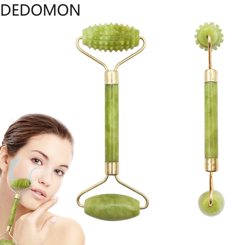 Уход за лицом ролик нефрит для массажа доска гуаша двойной головкой подтяжка