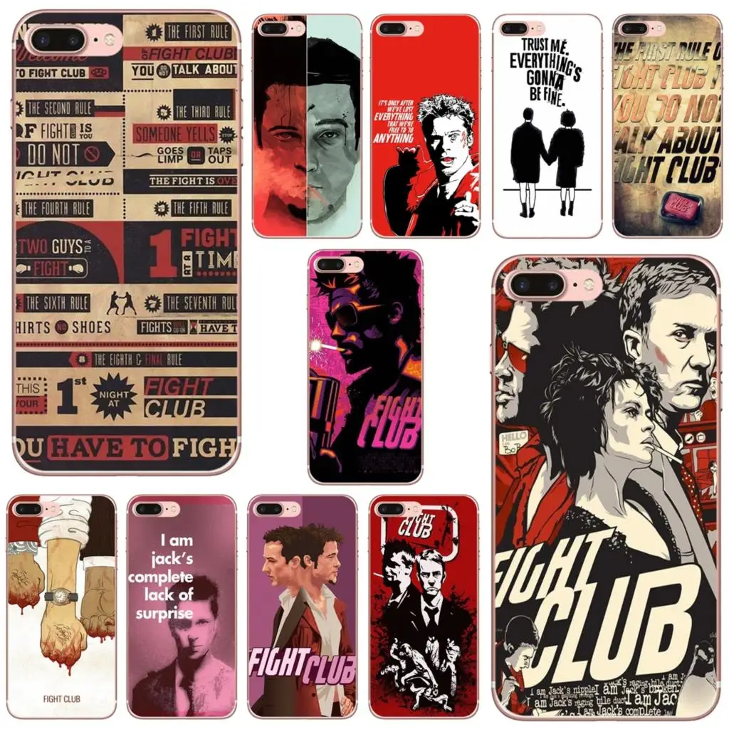 

Fight Club 1999 For iPhone 10 11 12 13 Mini Pro 4S 5S SE 5C 6 6S 7 8 X XR XS Plus Max 2020 Silicone Phone Shell Cover