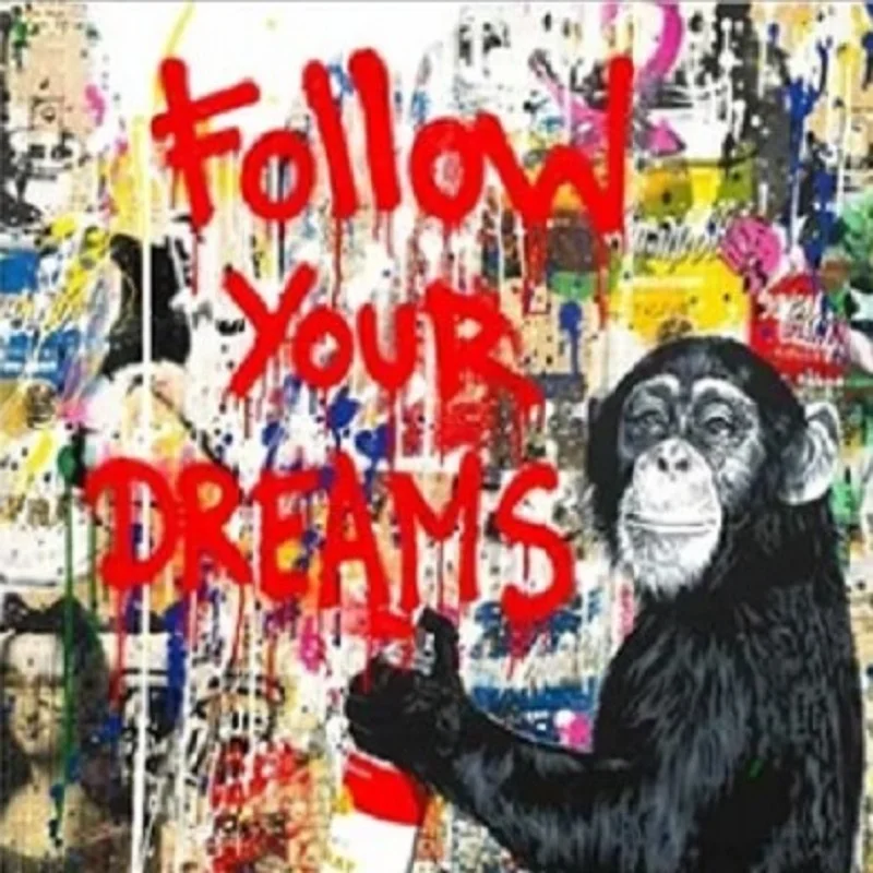 Постер JOYLIVE абстрактные картины Обезьяны животные холст живопись Горилла