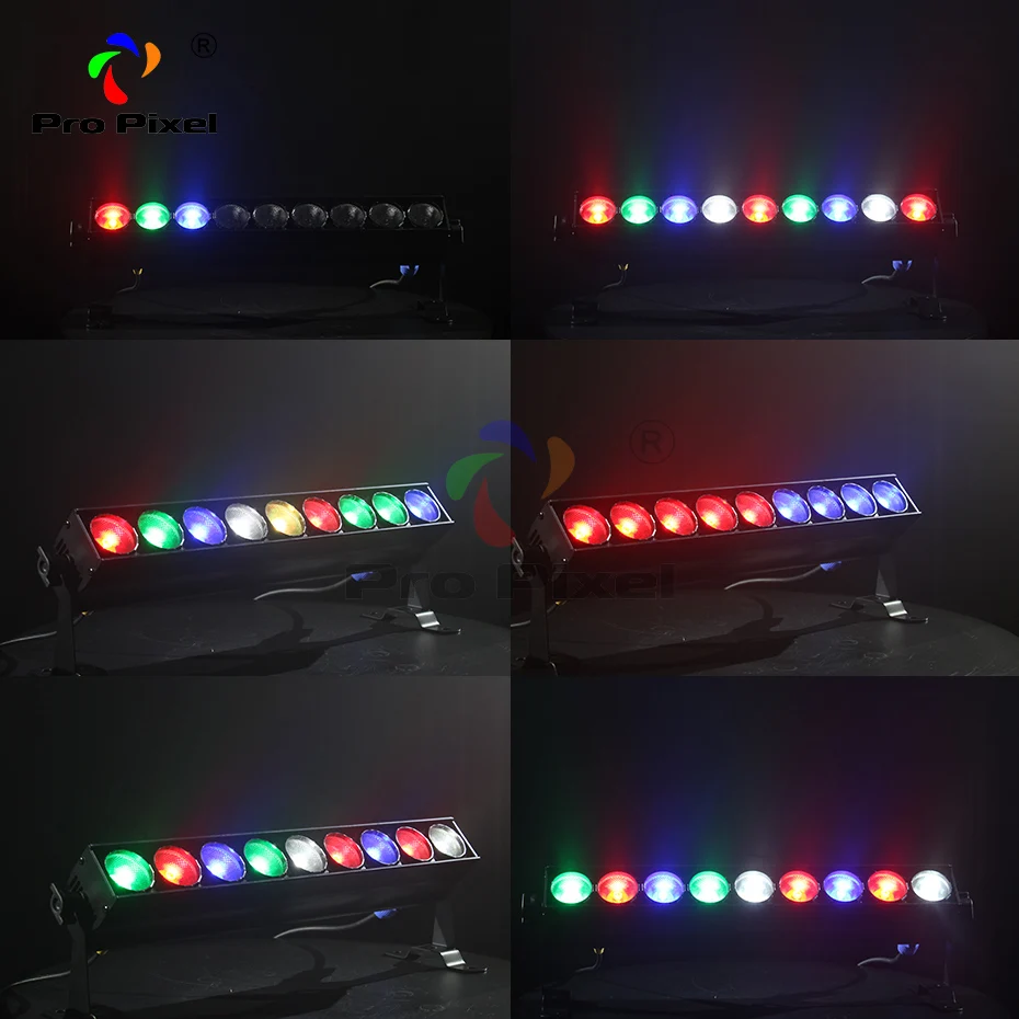 10 шт. светодиодный барный светильник 9 Вт RGBW 4в1 светодиодная настенная лампа Dmx