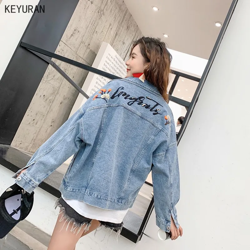 Базовое пальто бомберы винтажная ткань Лоскутная джинсовая куртка женские