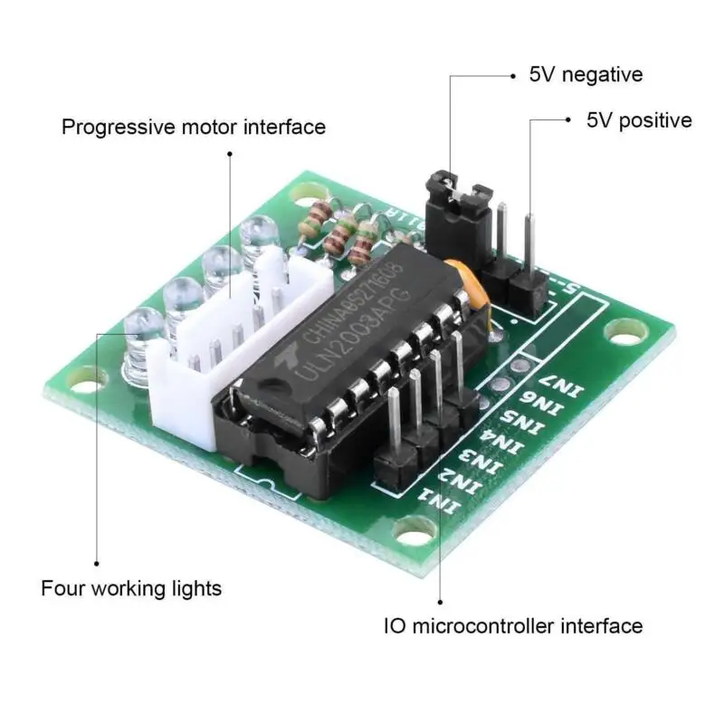

5V Stepper Motors 4-Phase Geared Driver Board 28BYJ-48 Wear-resistant Parts
