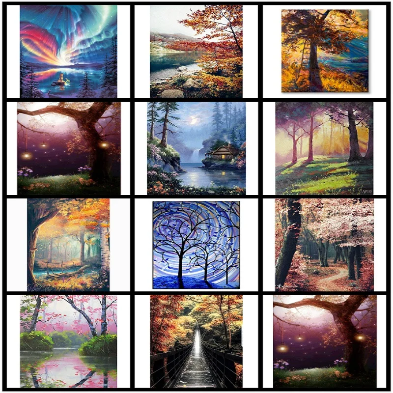 

Пейзаж, алмазная живопись, 5D полная Алмазная вышивка, рисование, мозаика, вышивка крестиком, алмазная картина