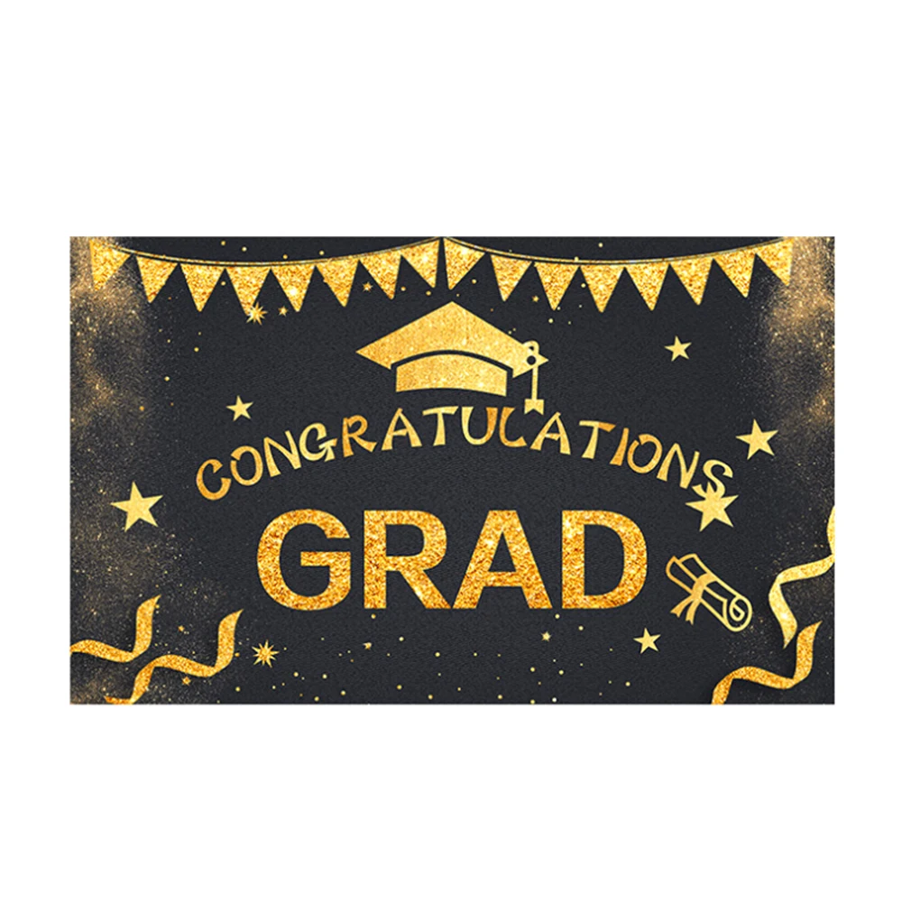 

Graduation Party Background Wall Not Easy To Fade Party Tear Resistance Easy To Carry Foldable Ceremony Decoration Background