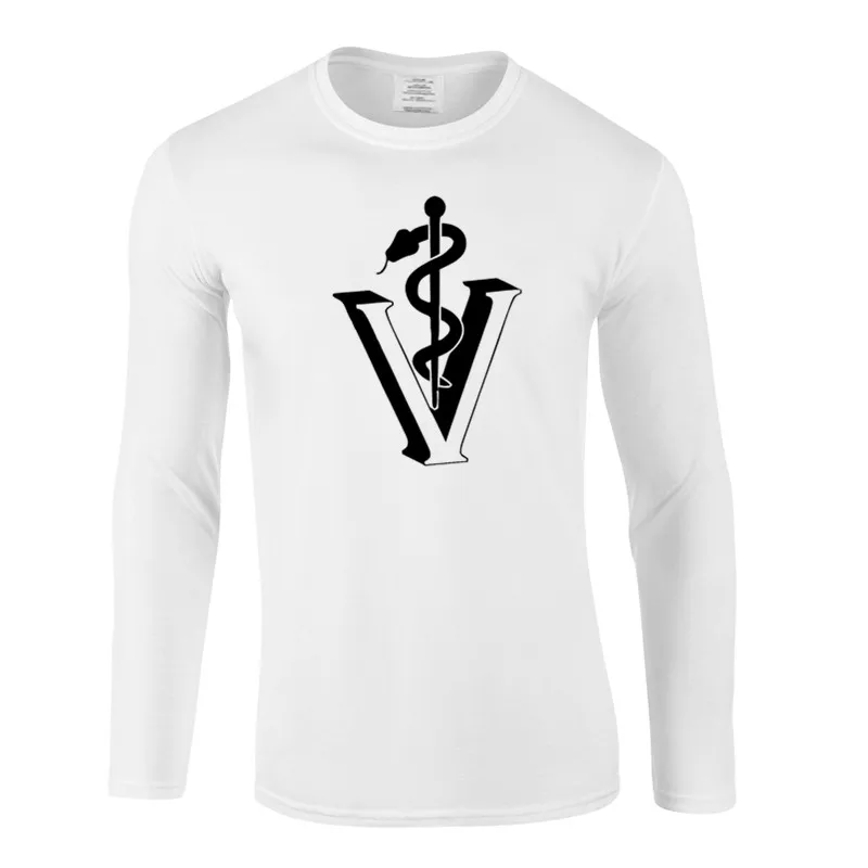 

Veterinarian Creative Hot SELL New Fashion Men long Sleeve Slim Fit T Shirt Men Cotton T-Shirt Casual T Shirts