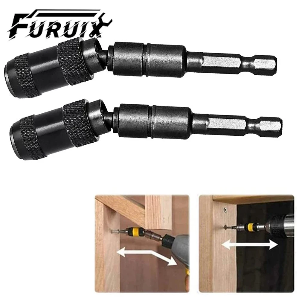 

Magnetic Screw Drill Tip 1/4",Quick Change Locking Bit Holder with Spring Release, Rotating Screw Bit