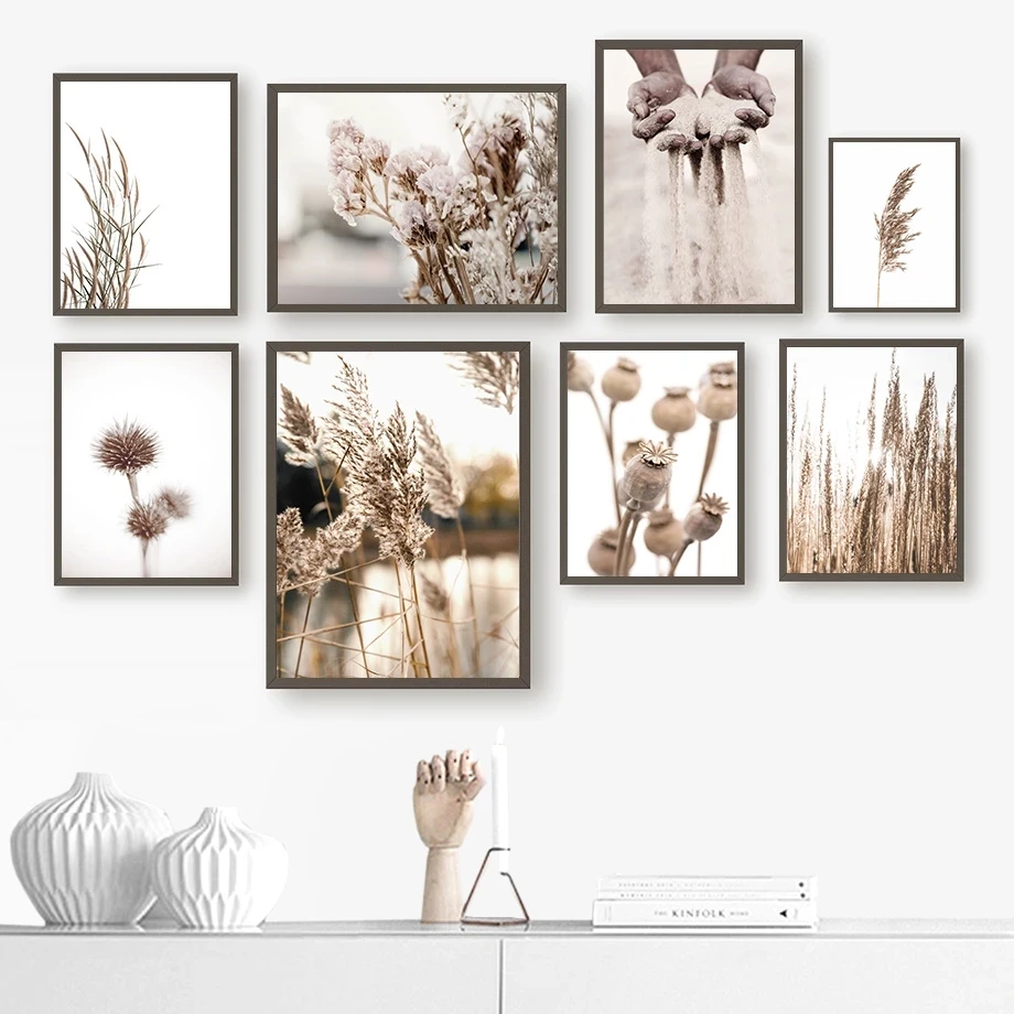 

Landscape Posters And Prints Reed Paintings Flower Poster Sand Print Nordic Canvas Painting Modern Wall Pictures Home Decor