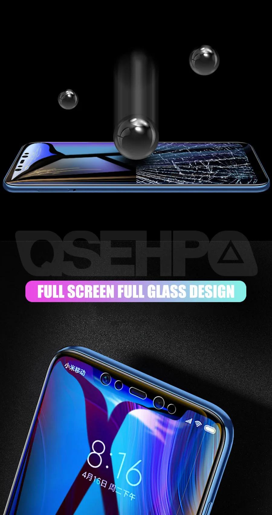 9D закаленное стекло на Xiaomi mi 8 9 SE A1 A2 Lite mi Max 3 2 Note 3 Pocophone F1 Защитная пленка для экрана
