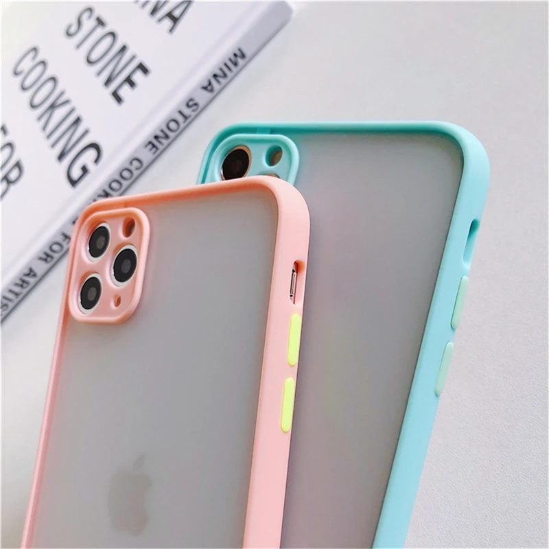 Мягкий силиконовый матовый чехол для iPhone 13 Pro 12 Mini 11 XR Xs Max 7 8 Plus SE2020