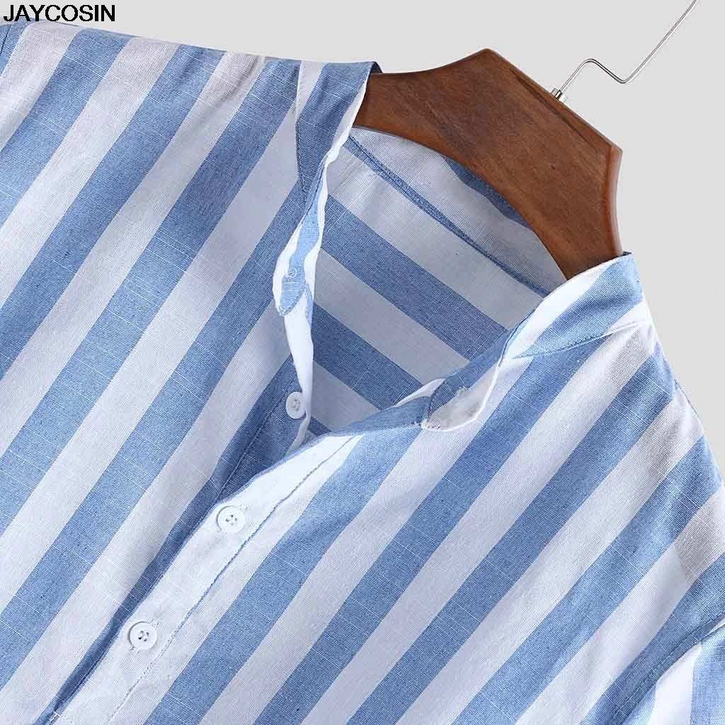 KLV, новинка, летние Оксфордские мужские рубашки, короткий рукав, хлопок, Повседневная рубашка, одноцветная, в клетку, camisa 3XL, большой размер, camisa social masculina 9815