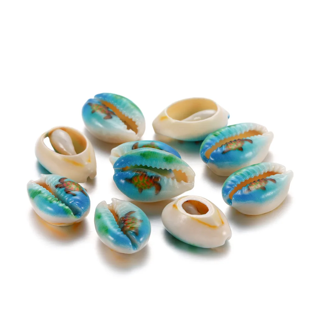 

10pcs/lot Multicolor Natural Shell Loose Spacer Beads 17-20mm Oval Beaded For Jewelry Diy Charm Necklace Bracelet Accessory