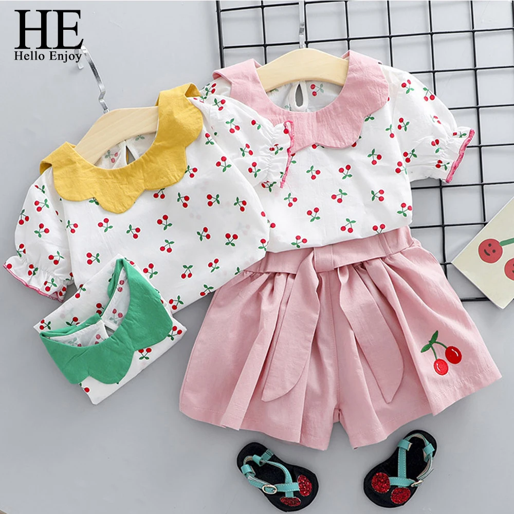 HE Hello Enjoy/комплекты одежды для маленьких девочек коллекция 2020 года летняя модная
