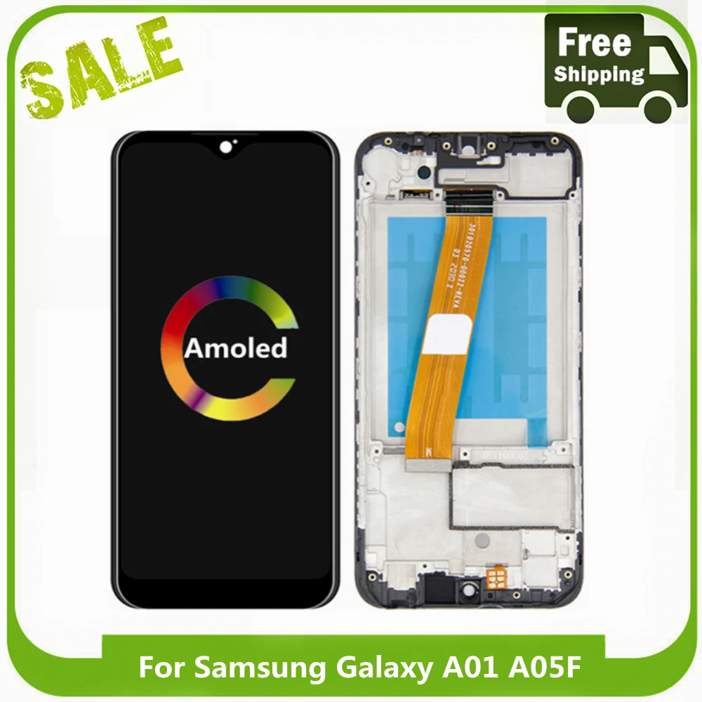 

ЖК-дисплей для Samsung Galaxy A01 A015F, OLED-дисплей, сенсорный экран, цифровой преобразователь в сборе, 100% тестирование