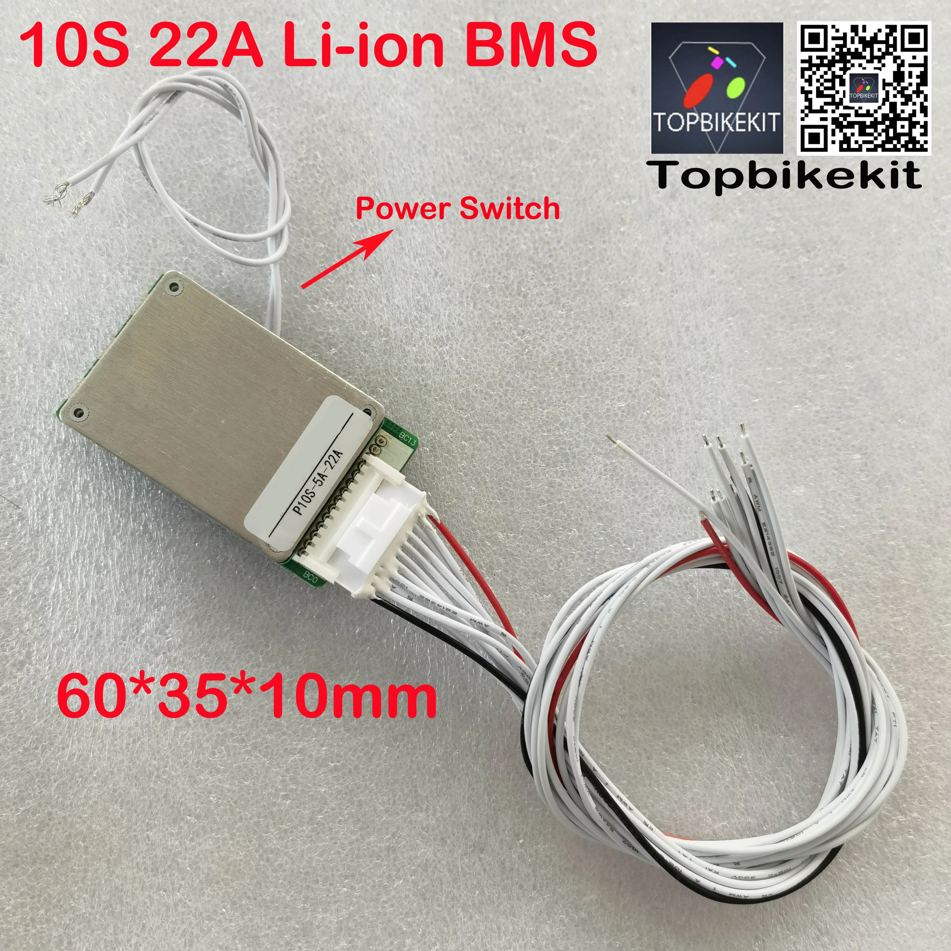 10S/13S/14S BMS Li-Ion 20-40A для литий-ионного аккумулятора с выключателем питания Polly чехол