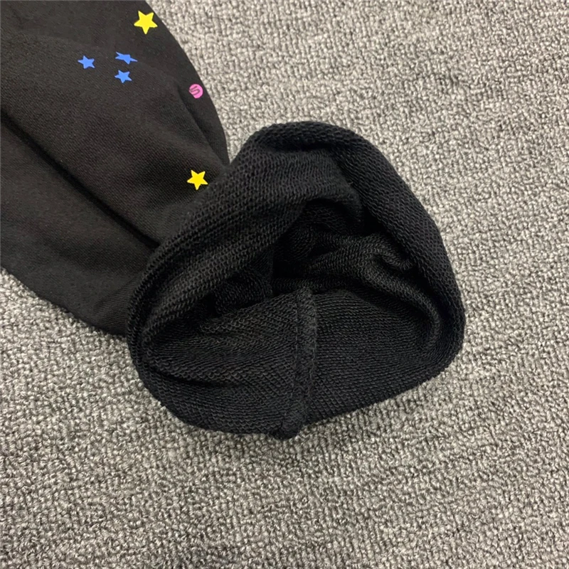 Hip Hop Web Puff Print Sp5der 555555 Hoodie Men Women 1:1 High Quality Young Thug Angel Spider Sweatshirts Heavy Fabric Pullover