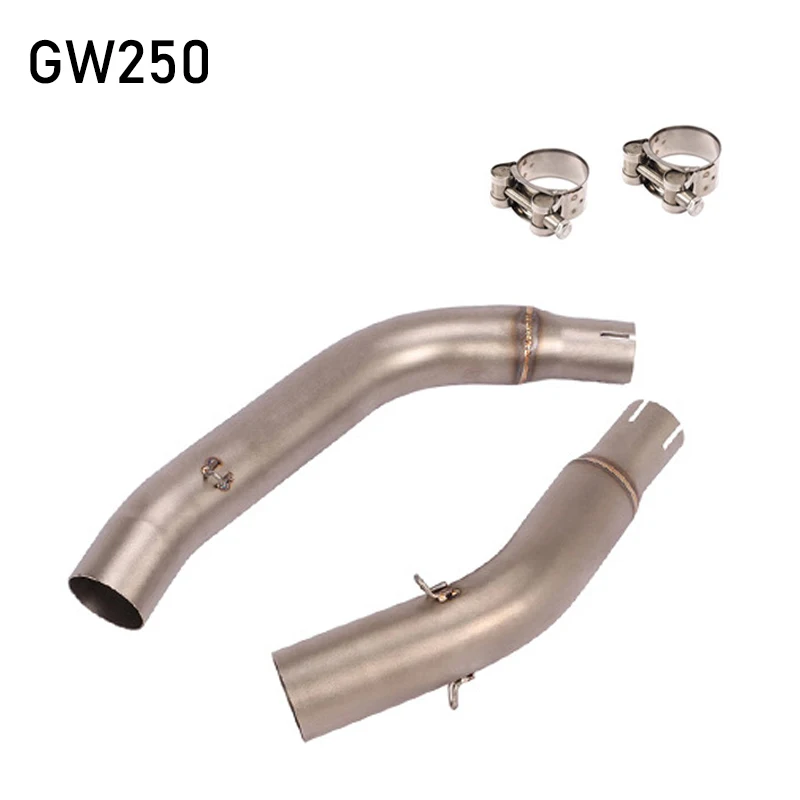

Slip On For Suzuki GW250F GW250 Full System Motorcycle Exhaust Escape Moto Modified Middle Mid Connection Link Pipe Two Muffler
