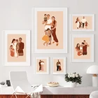 Настенная Картина на холсте малыш мальчик девочка с любовью мама папа скандинавские плакаты и принты настенные картины для гостиной Детская комната Декор