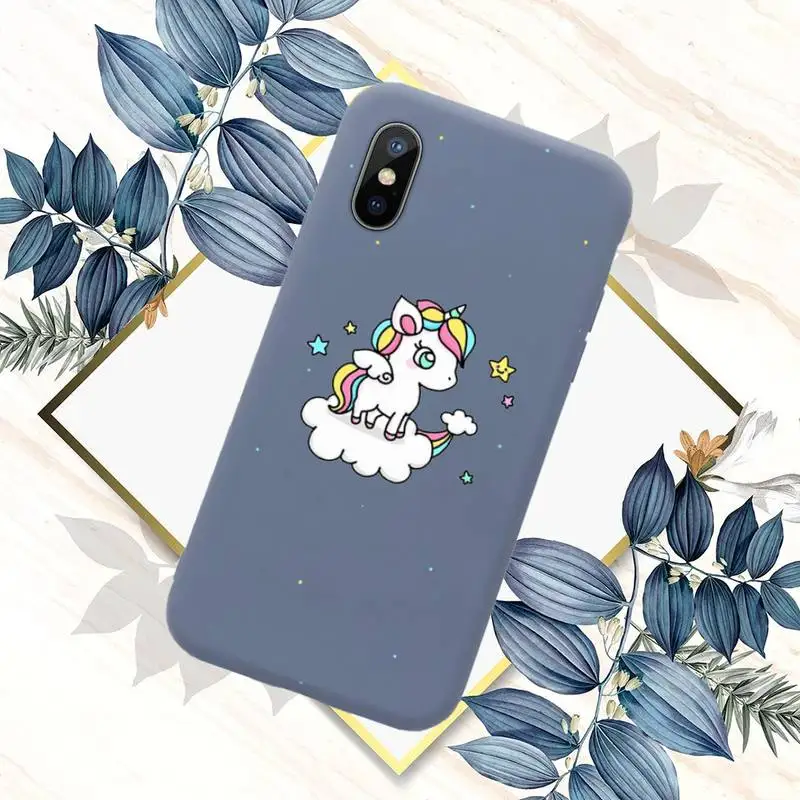 

unicorn all high quality pattern Phone Case Candy Color for iPhone 6 7 8 11 12 s mini pro X XS XR MAX Plus