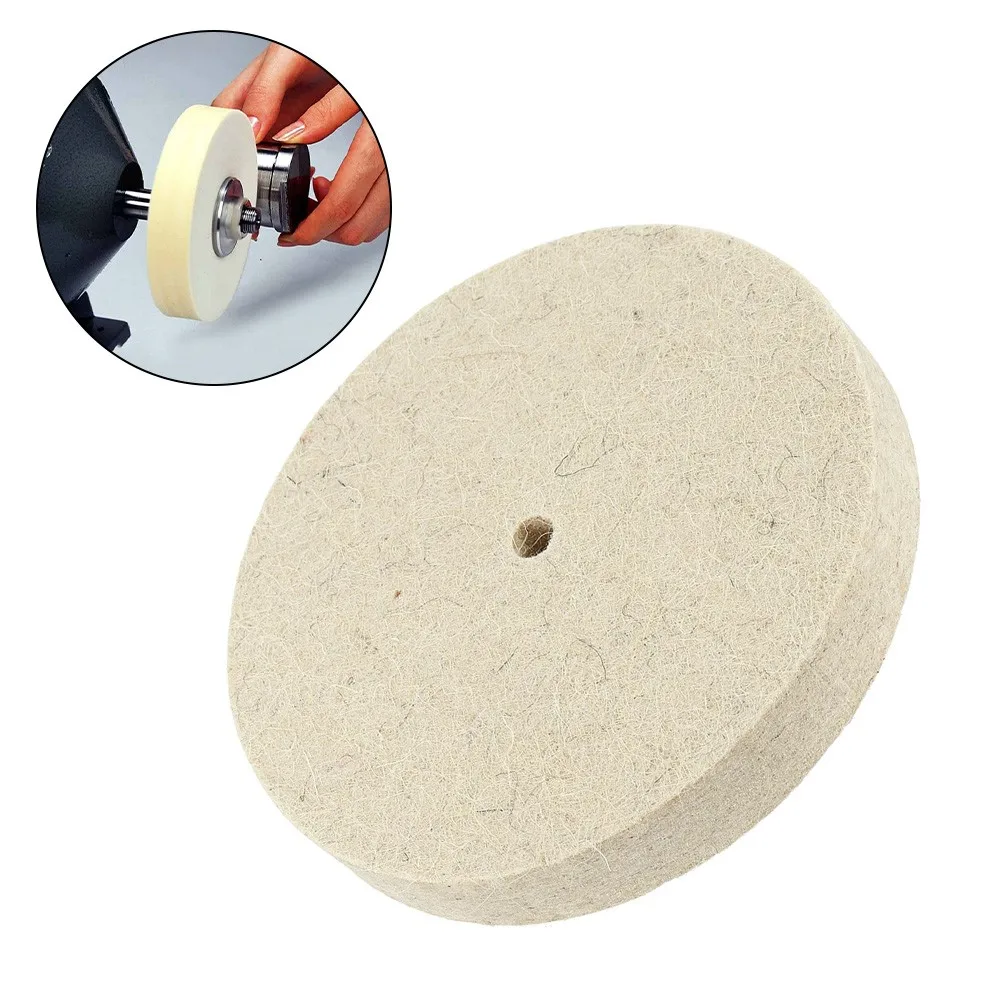 6 дюймов WoolFelt полировка колеса 10 мм нефрит металл зеркальная поверхности