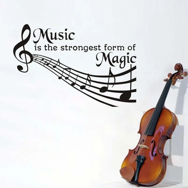 Музыка-самая сильная форма волшебных цитат художественные наклейки на стены