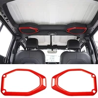 2pcs car roof speaker ring decoration cover sticker accessories for jeep wrangler jl 2018 for jeep gladiator jt 2020