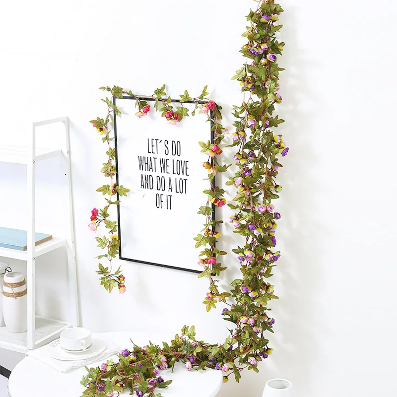 220 см искусственные цветы Осеннее украшение пластиковые длинные Рождественский