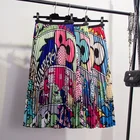 Женская летняя Юбка-миди с завышенной талией