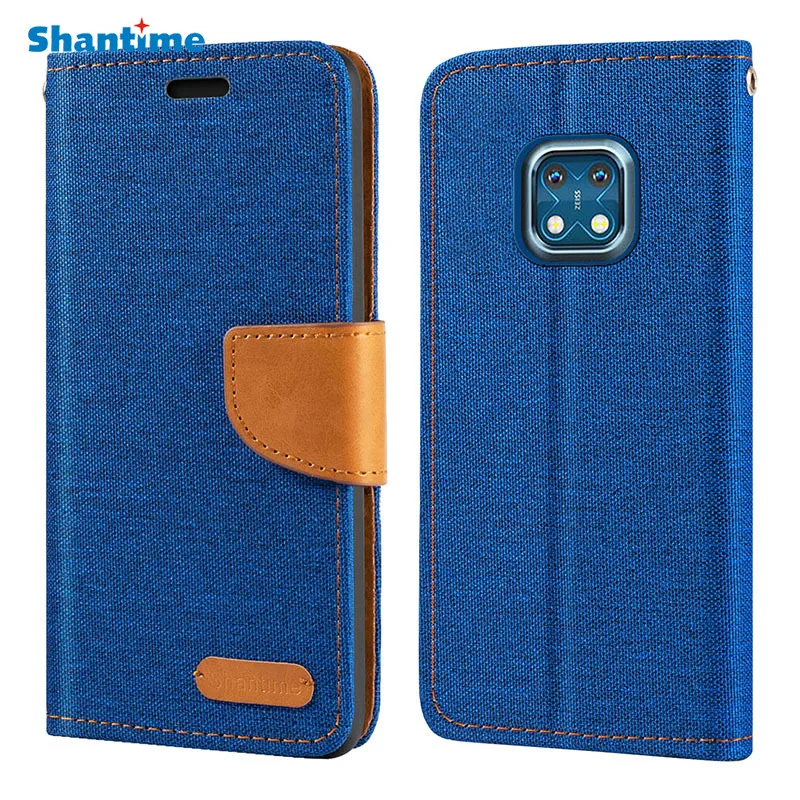 

Oxford Leather Wallet Case For Nokia XR20 With TPU Soft Back Cover Magnet Flip Case For Nokia XR20