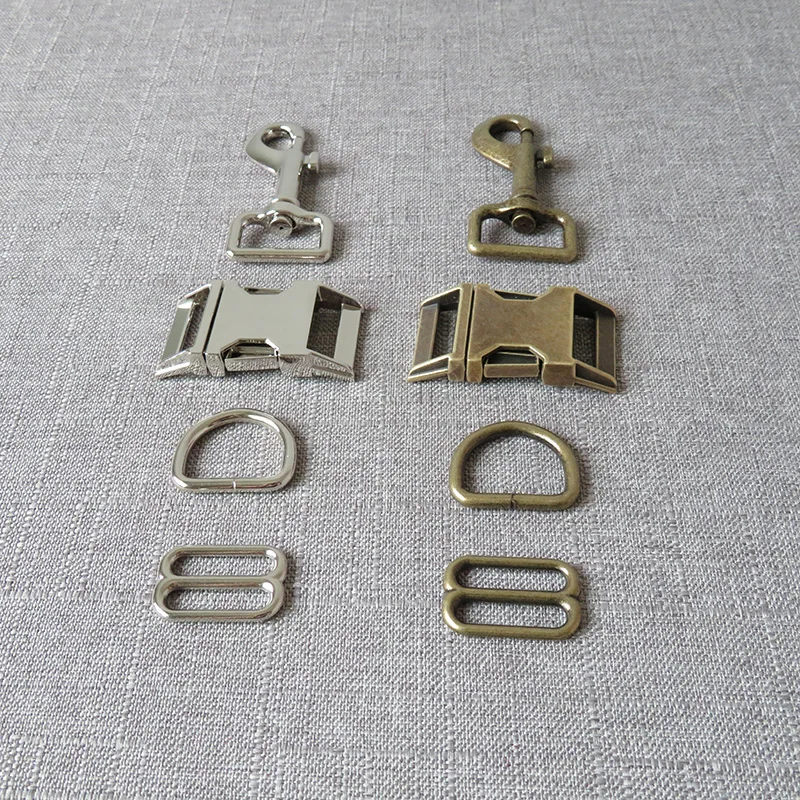10 комплектов оптовая продажа 25 мм Металлические Ремни слайдер D Кольцо спуск