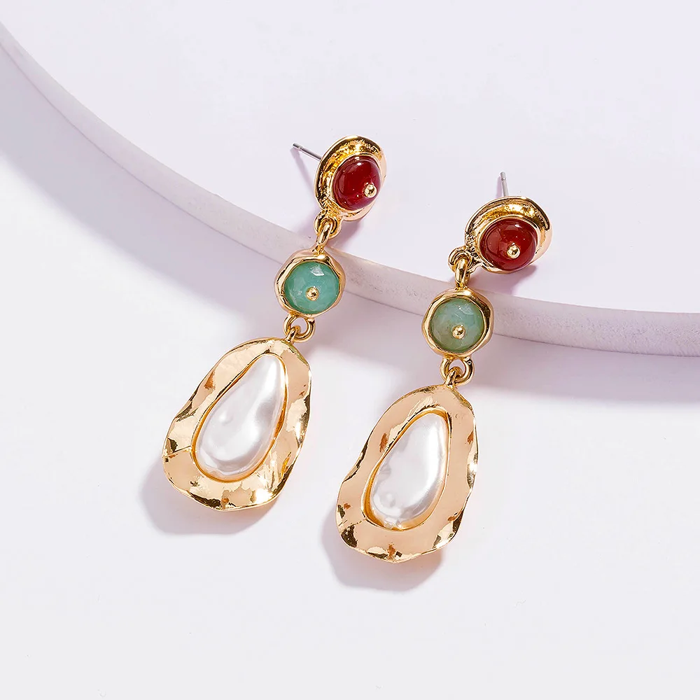 Женские серьги очаровательные из натурального камня модные ювелирные изделия 2020