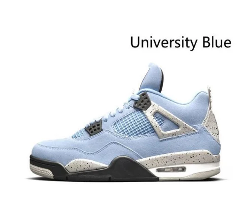 

4 University Blue Sail 4s Men Basketball Shoes Bred Black Cat Union What The Withe Cement Pure Money Sports Trainers Sneakers