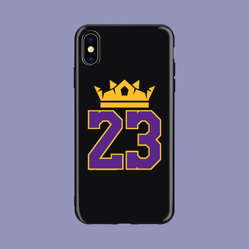 LeBron king James Los Angeles 23 черный мягкий чехол для телефона из ТПУ чехол для iPhone11 pro 5 5S se 6 6s X Xs XR MAX 7 8 plus