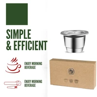 icafilas upgrade eco friendly packing reusable coffee capsule for nespresso refillable capsule pod espresso crema maker