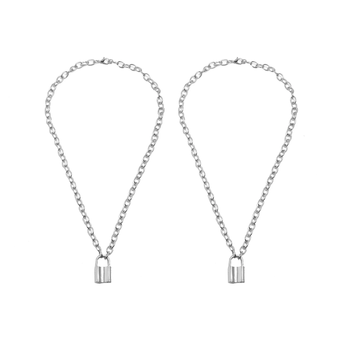 2 шт. винтажная Подвеска &quotзамок&quot модное простое креативное ожерелье длинная