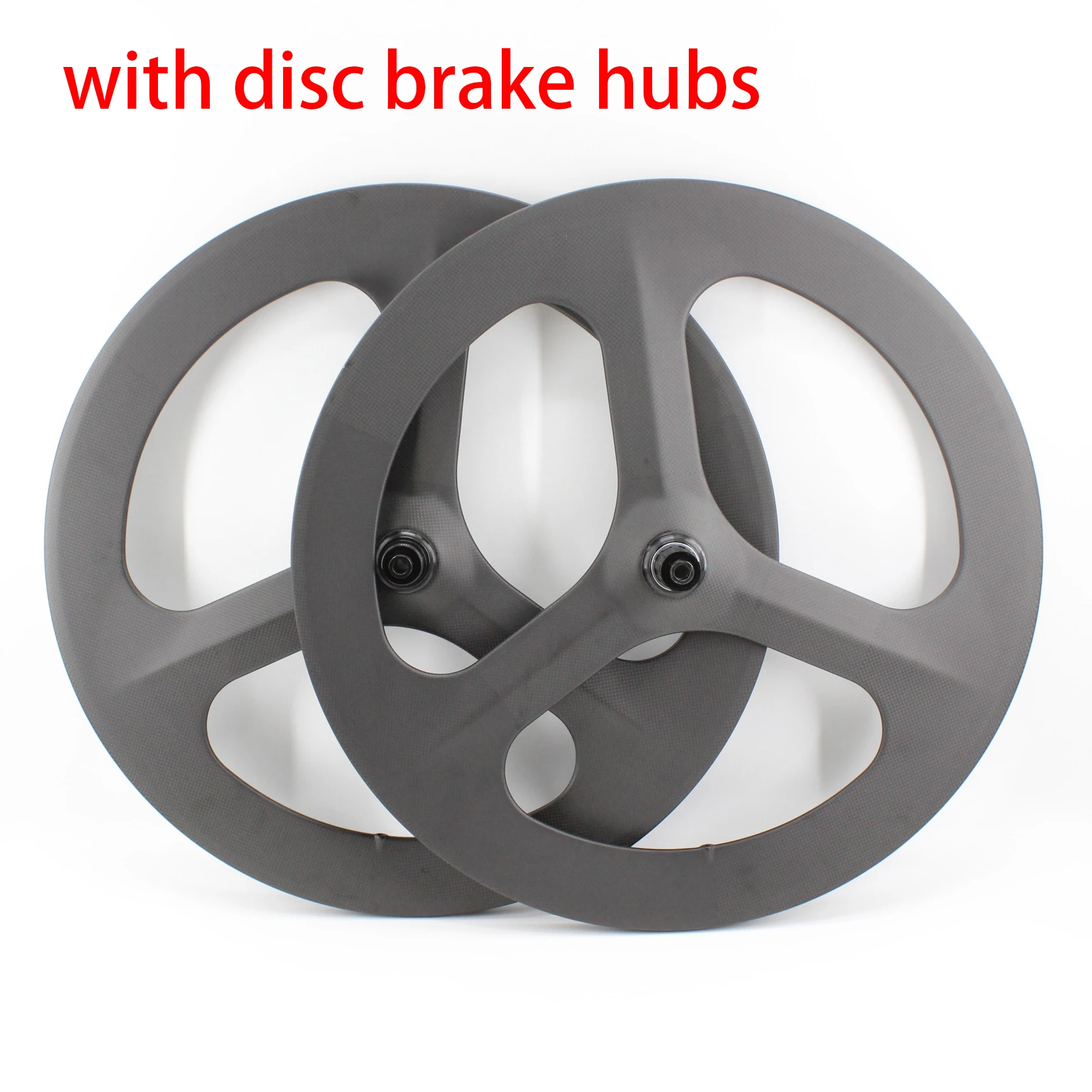 Newest 700C Road Bike 3K UD 12K full carbon Thru Axle Center Lock disc brake bicycle wheels Tri-spoke clincher tubular Free ship