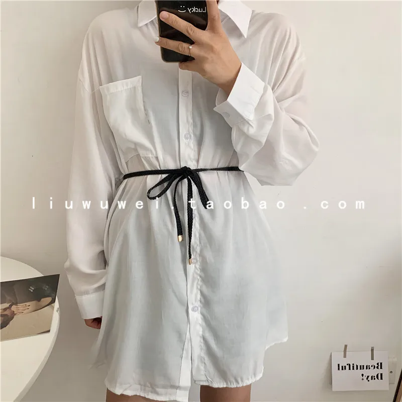 

Knotted Woven Hemp Rope Belt Women's Korean-Style Fashionable All-Match Casual Dress Coat Vintage Ornament Waist-Tight