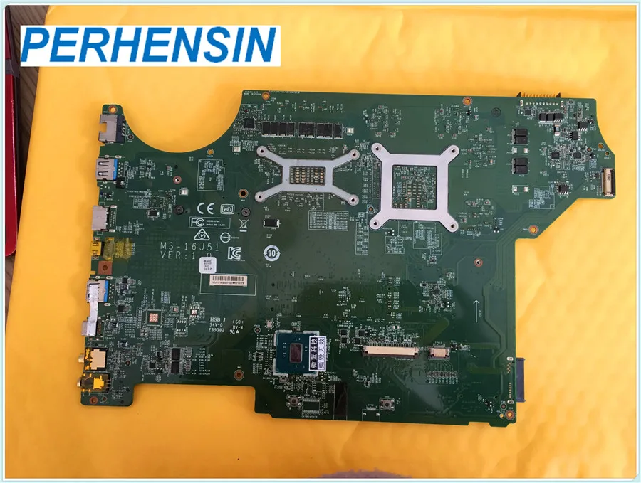 

MS-16J51 MS-16J5 motherboard for MSI GE62 GE72 notebook motherboard CPU i7 6820HK GTX960M DDR4 100% test work