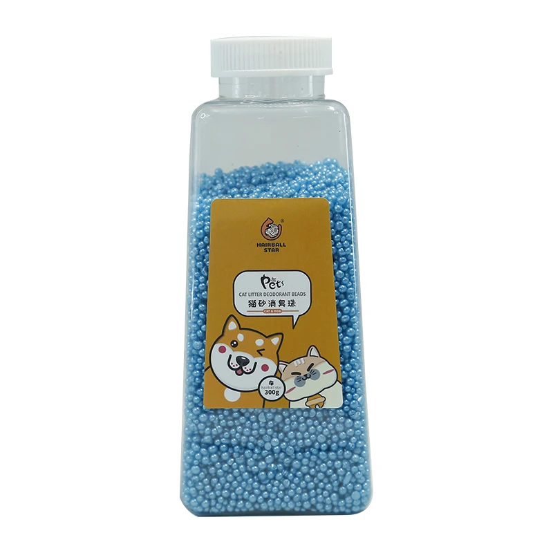 Дезодорант шарики для кошачьего туалета с активированным углем 300 г|Лотки и