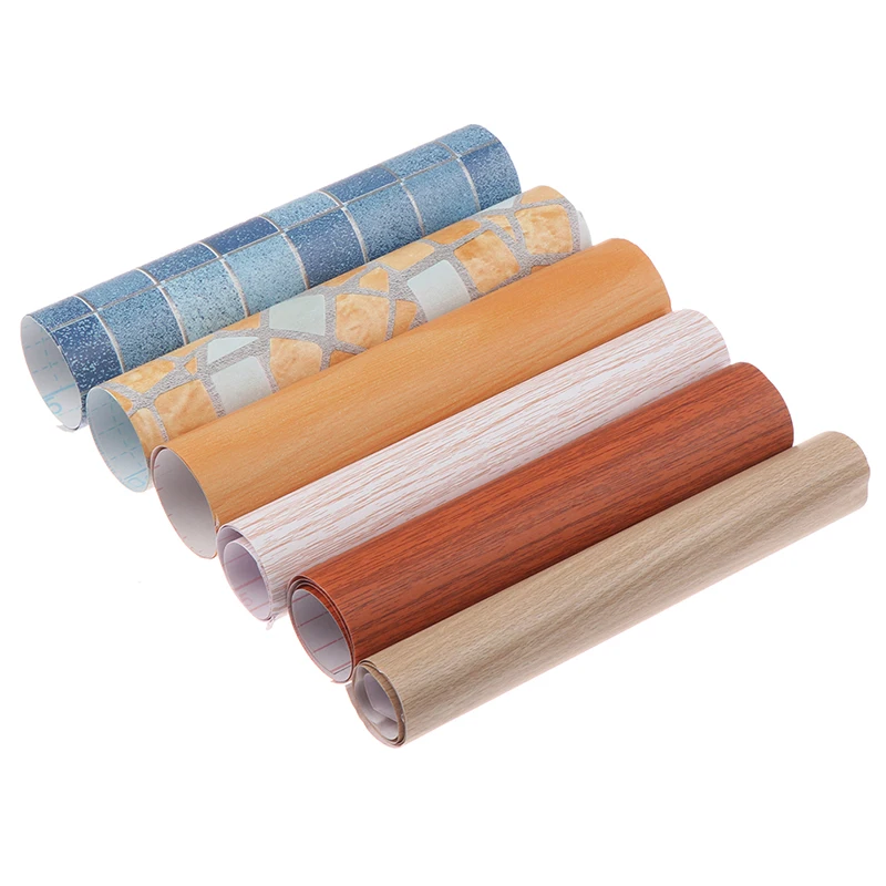 Водостойкие деревянные обои рулон самоклеющаяся контактная бумага двери шкаф