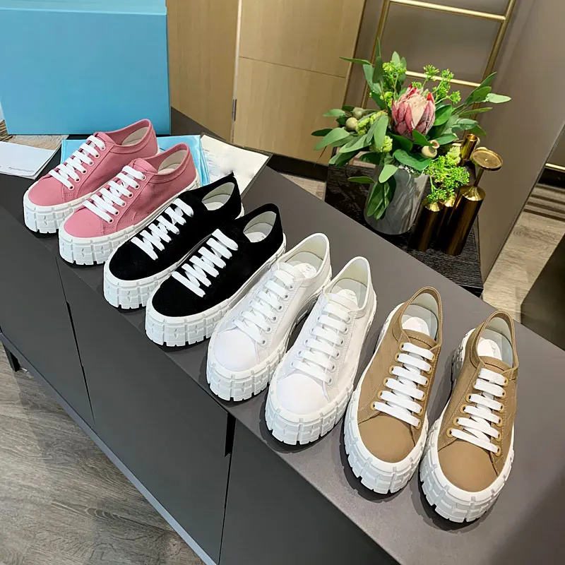 

Autumn High Quality Women Sneakers Mixed Colors Woman Thick Bottom Platform Shoes Ladies Lace-Up Chunky Casual Brand Sneakers