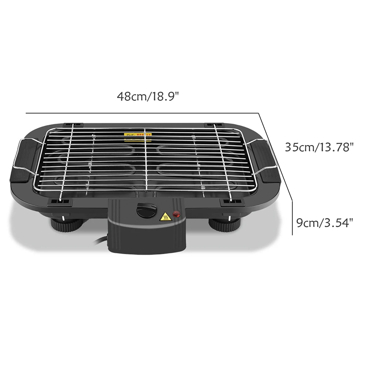 

2000W Non-Stick Durable Electrothermal barbecue plate Fast BBQ Smokeless Grill With Temperature Dial Heated Grilling Grate